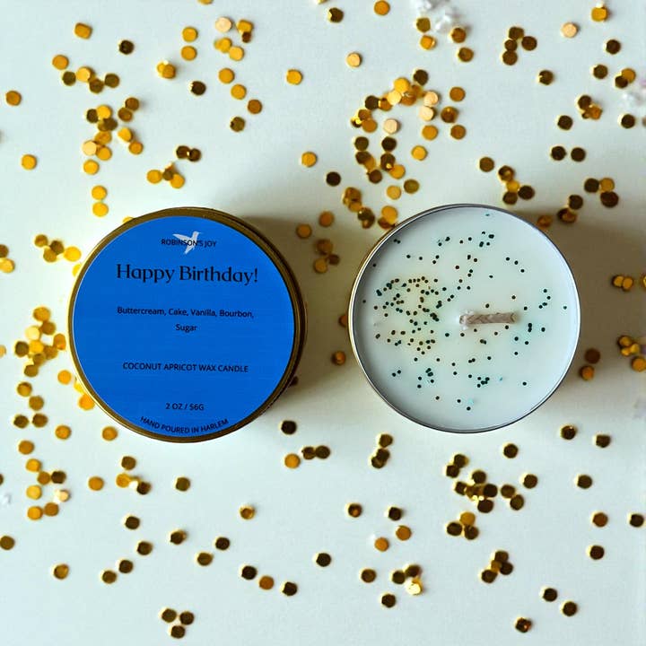 Candela di Buon Compleanno - Blu per la vendita all'ingrosso da parte di ROBINSON'S JOY