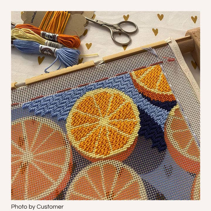 Unwind Studio - Wholesale DIY Craft Kit - Agrumes Needlepoint Kit9