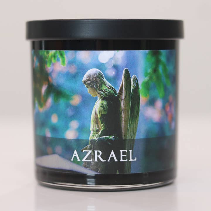 ARCHANGEL AZRAEL THE ANGEL OF GRIEF, LOVE, AND DEATH for wholesale by Loving Lights Candles LLC