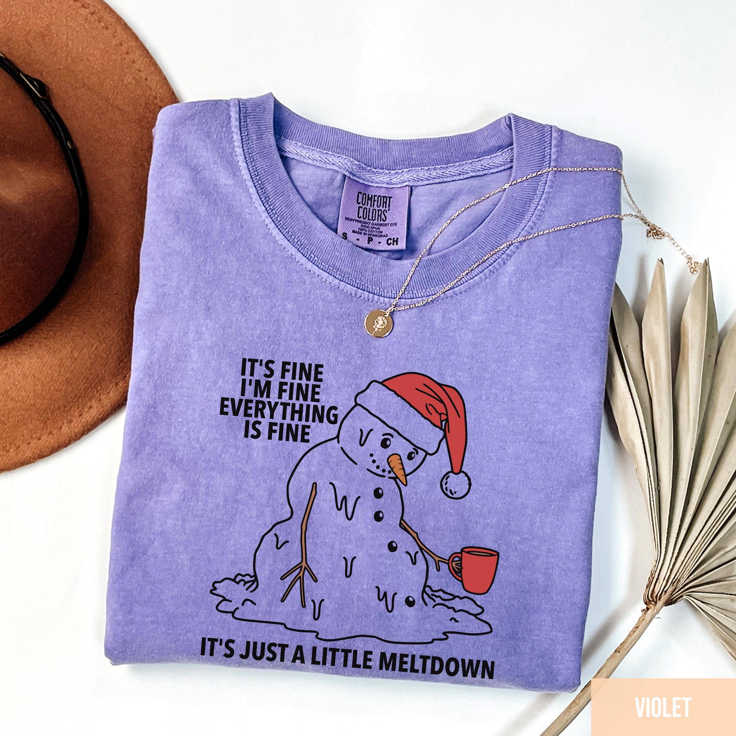 Glaime - Wholesale T-Shirt (Graphic) - Women's - Funny Comfort Colors Christmas Mental Health Shirt, Sweater3