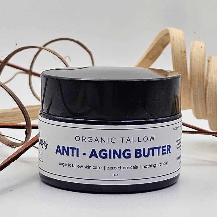 Wild Oasis Naturals - Wholesale Anti-Aging Moisturizer - Anti-Aging Butter - 2 oz - Organic Tallow Anti-Wrinkle Cream2