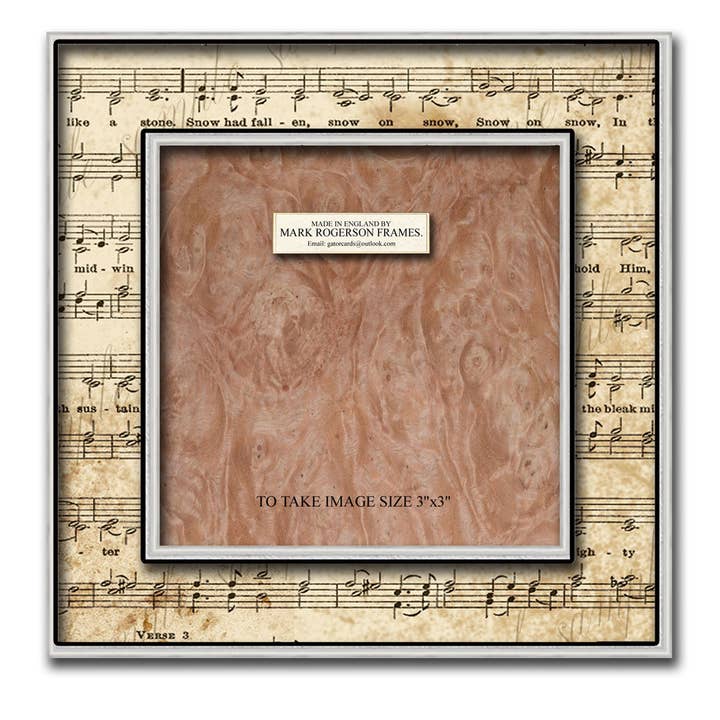 Cadre photo musical 1655 3 x 3 pouces pour la vente par Gator cards