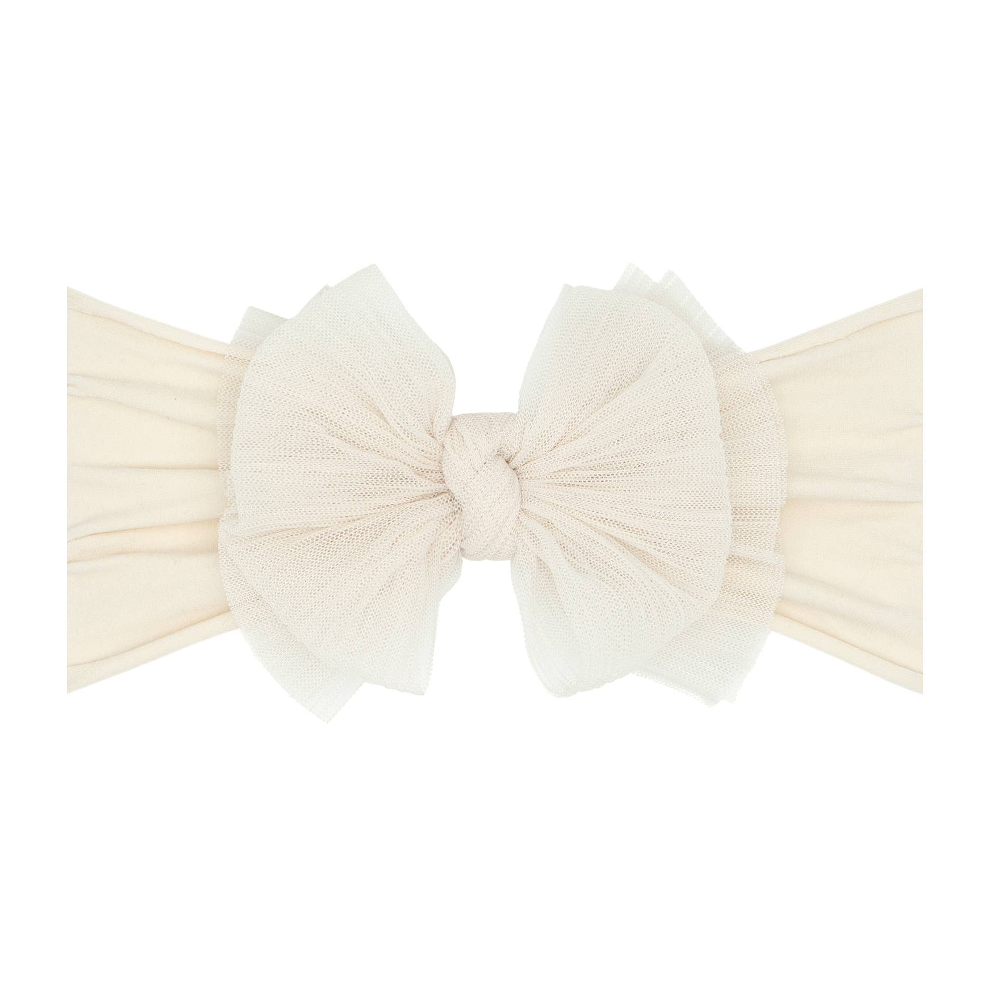 Baby Bling Bows - Wholesale Hair Bow - Baby - Baby Bling® Tulle FAB® soft nylon headband with tulle bow1