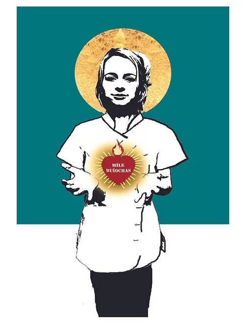 El Sagrado Corazón de una Enfermera (Un millón de gracias) para venta al por mayor de Siobhan Harton Studio