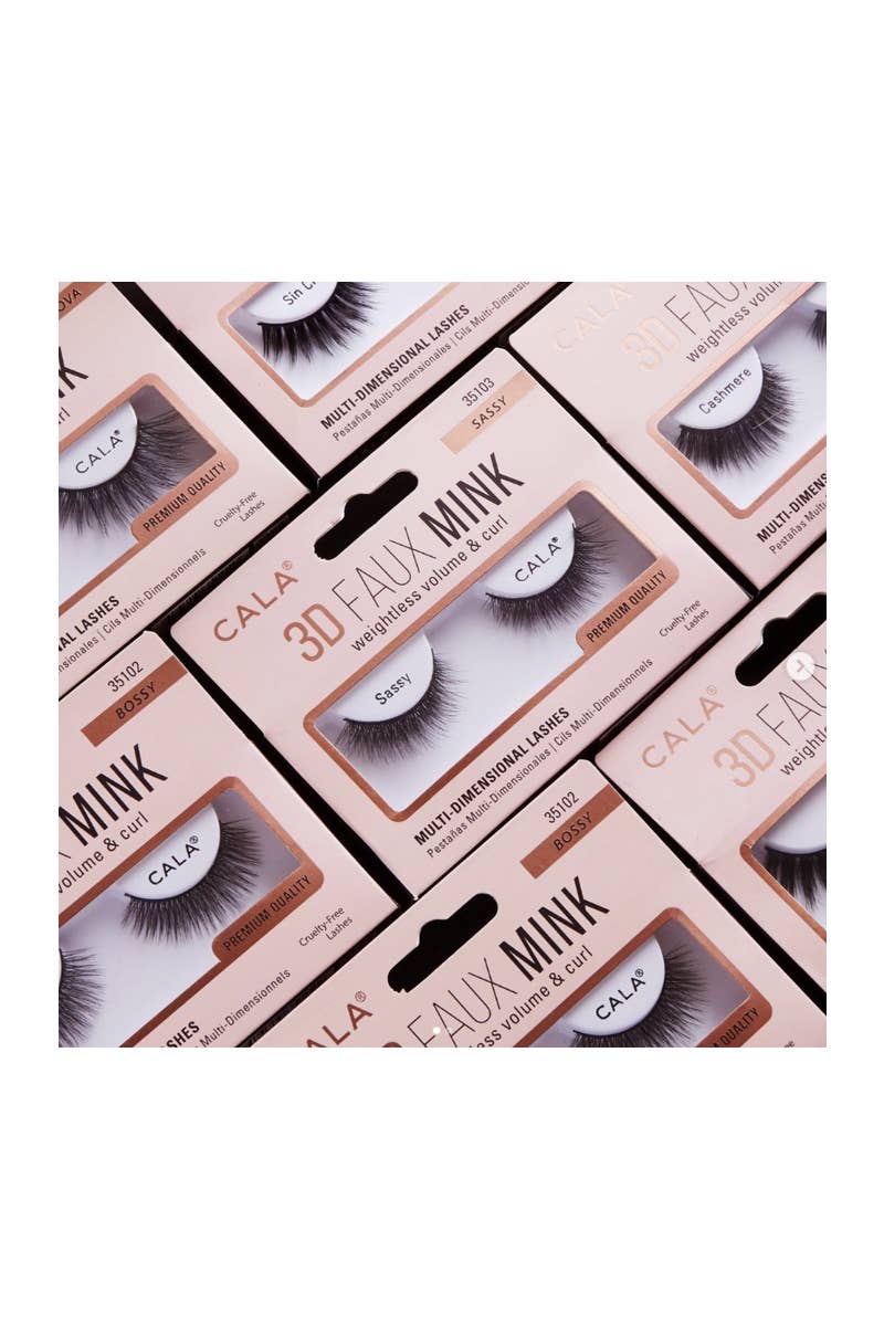 PINEAPPLE Beauty - Wholesale False/Fake Eyelashes - CALA 35105 Nova 3D Faux Mink Eyelashes - 12pcs3