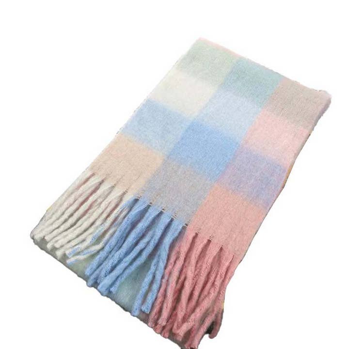 ACCITY - Wholesale Scarf - Women's - Colorblock Brushed Shawl – Ins Style Winter Scarf_CWASC269613