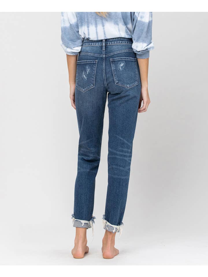 WILDE LIEBE BOYFRIEND-JEANS MIT HOHEM BUND F4068 für den Großhandel auf Faire3