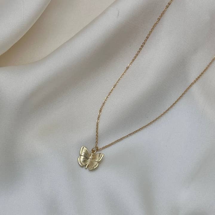 Mini Monarch Butterfly Halskette für den Großhandel von Rand Design