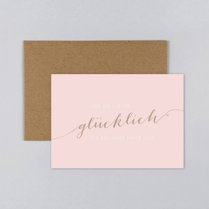 Kunst an Papier - Wholesale Wedding Card - Wedding card saying Eva