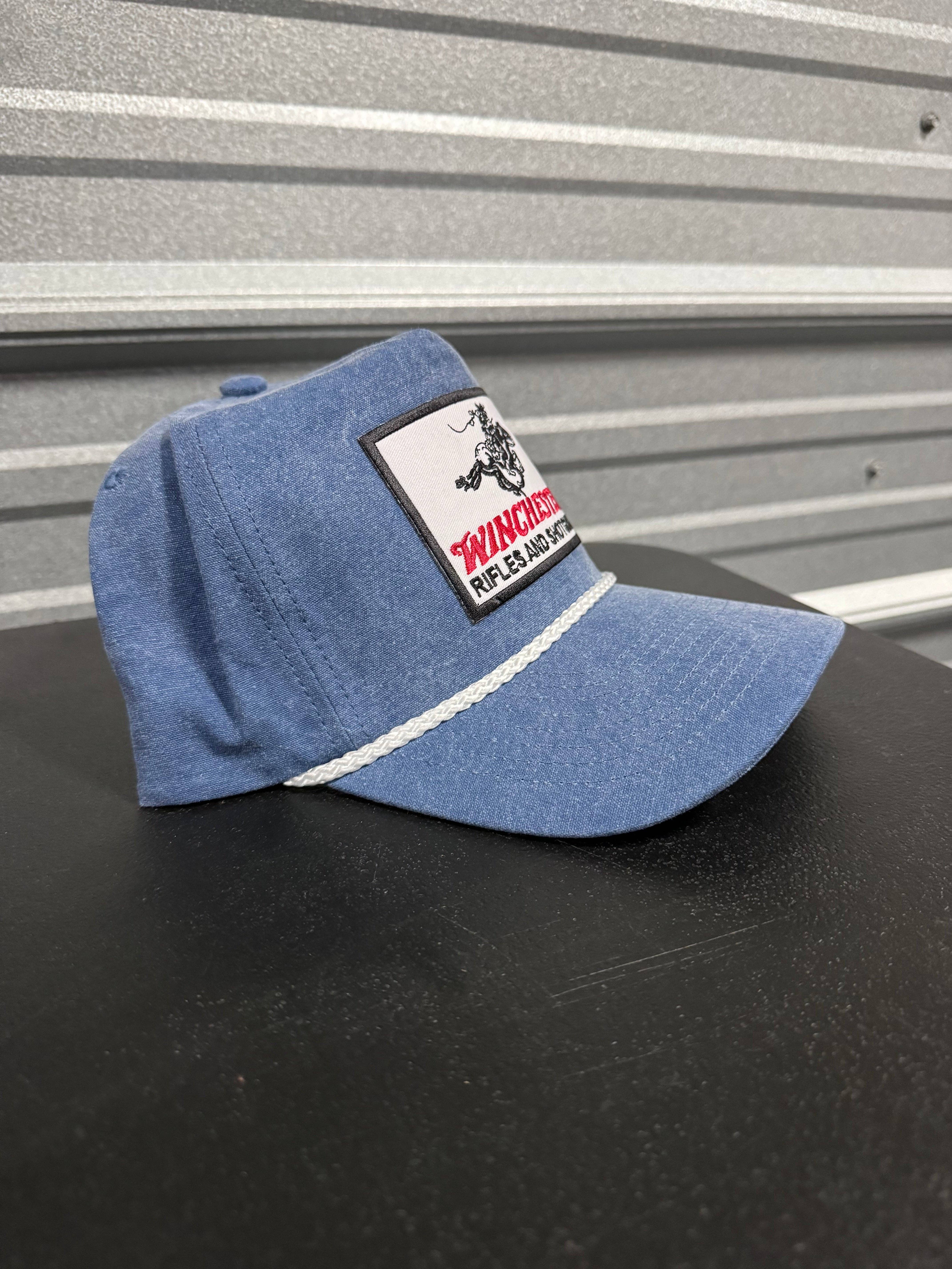 River Bent Hat Co. - Wholesale Trucker Hat - Unisex - Winchester Blue Denim Trucker3