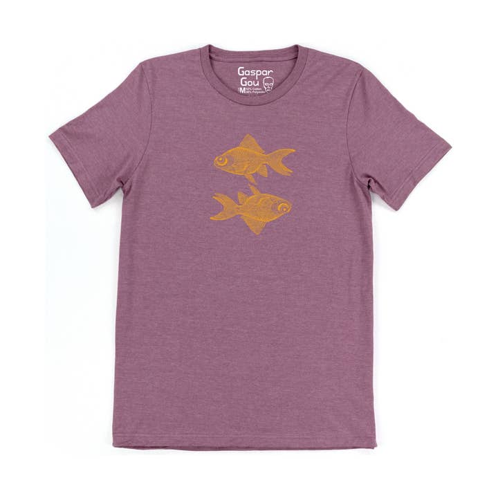 Gaspar Gou - Wholesale Screen Printed T-Shirt - Men's - Double Goldfish Charlie Tee2