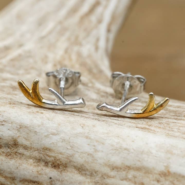 Antler Stud Earrings for wholesale by Antler Rings