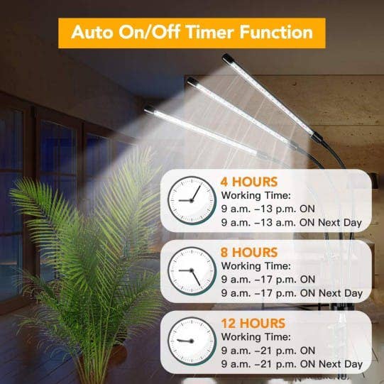 Crover - Wholesale Garden Tool - Tri-Head LED Grow Light with Stand – 3 Modes & 9 Brightness 3