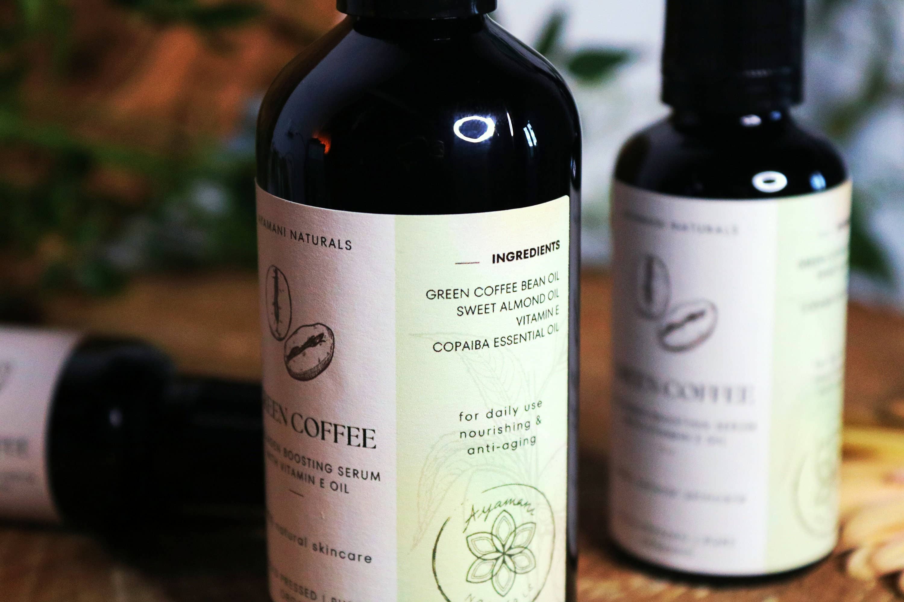 Ayamani Naturals - Wholesale Facial Serum/Concentrate - Green Coffee Collagen Boosting Anti Aging Serum with Copaiba, Natural Skincare Oil3