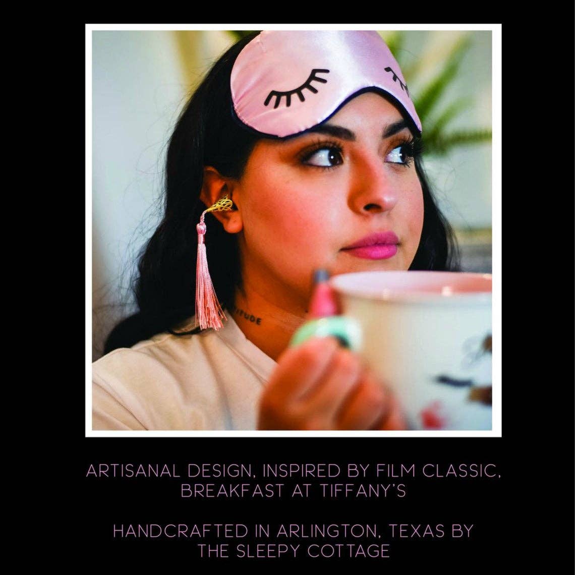 The Sleepy Cottage - Wholesale Tassel Earrings - Aqua Holly Golightly Tassel Earplugs5