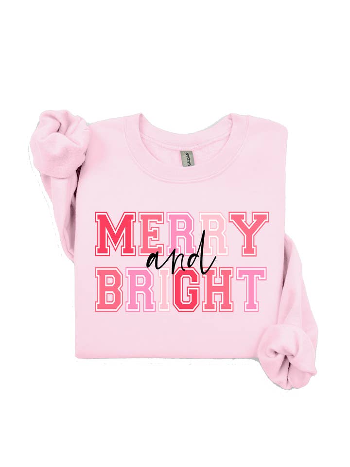 Sweat Joyeux et lumineux Noël pour la vente par Gateway Apparel