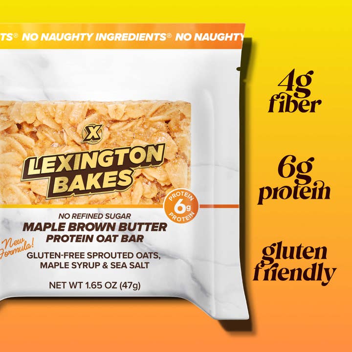 Maple Brown Butter Protein Oat Bars • 6 Pack for wholesale by LEXINGTON BAKES