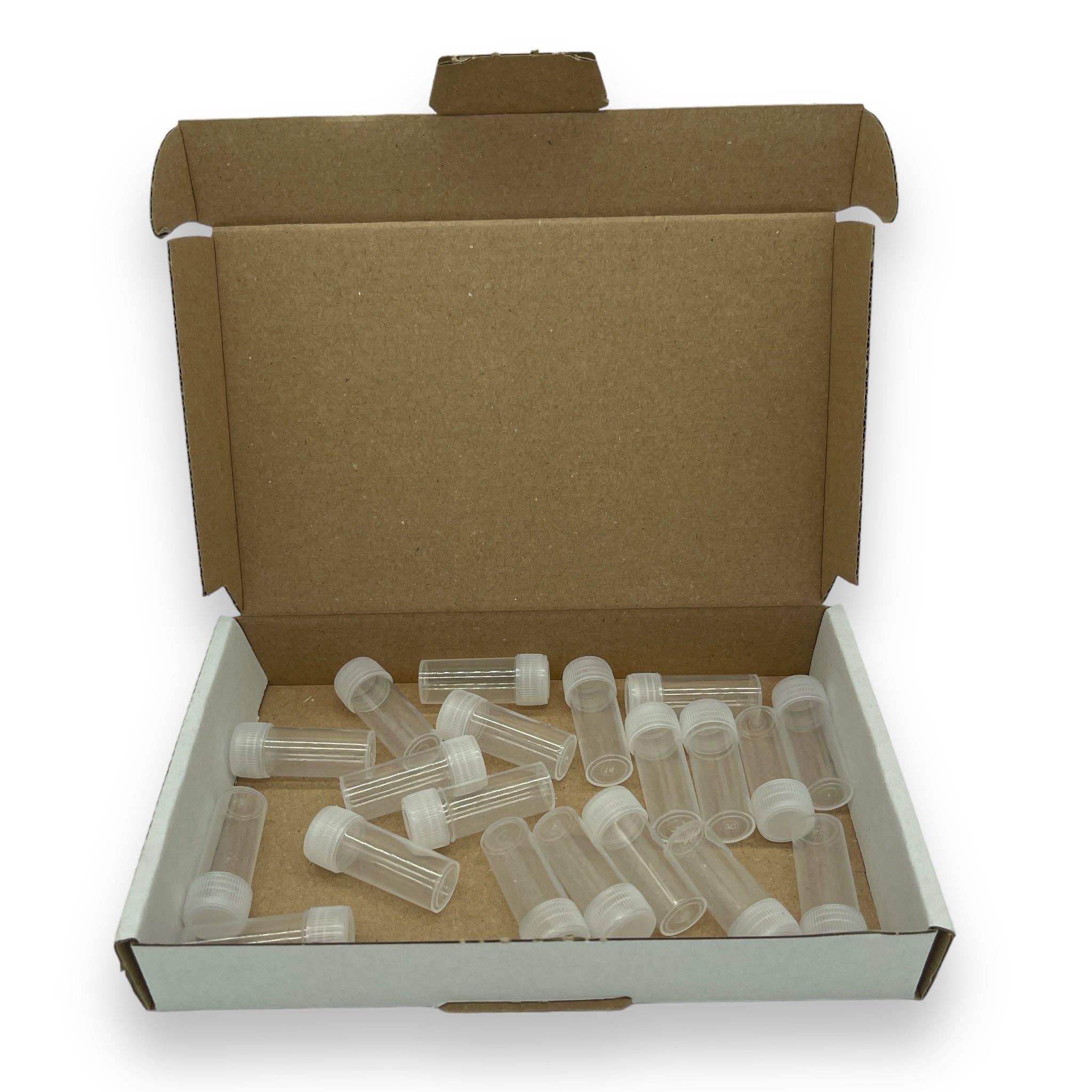 Kinky Pleasure - Wholesale Toy Set - Kids - Timmy Toys - AX085 - Plastic Test Tubes - 0.5ml - Clear - 20 Pieces1