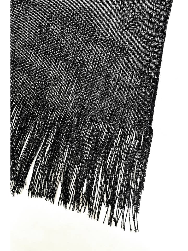 Fashion Scarf World - Wholesale Swim Cover Up - Women's - Metallic Thread Tassel Edge Kimono / Coverup10