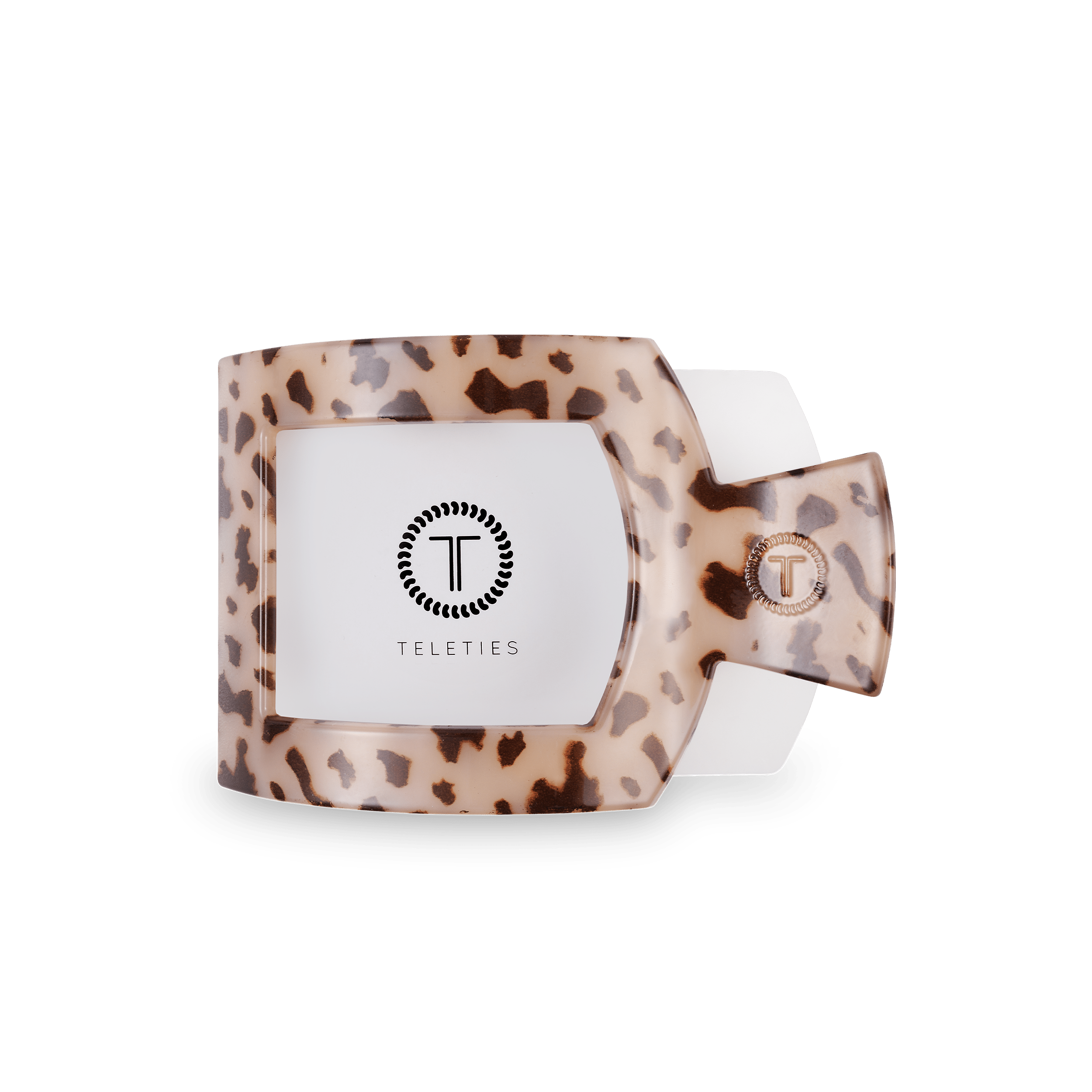 VIAI Beauty - Wholesale Hair Clip - Women's - Blonde Tortoise Medium Flat Square Hair Clip1