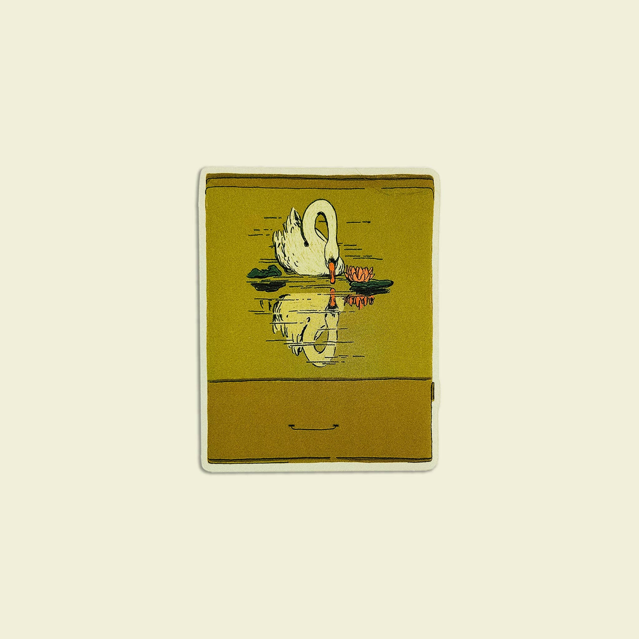 Artbaby & Co. - Wholesale Sticker - Vintage Swan Matchbook Sticker2