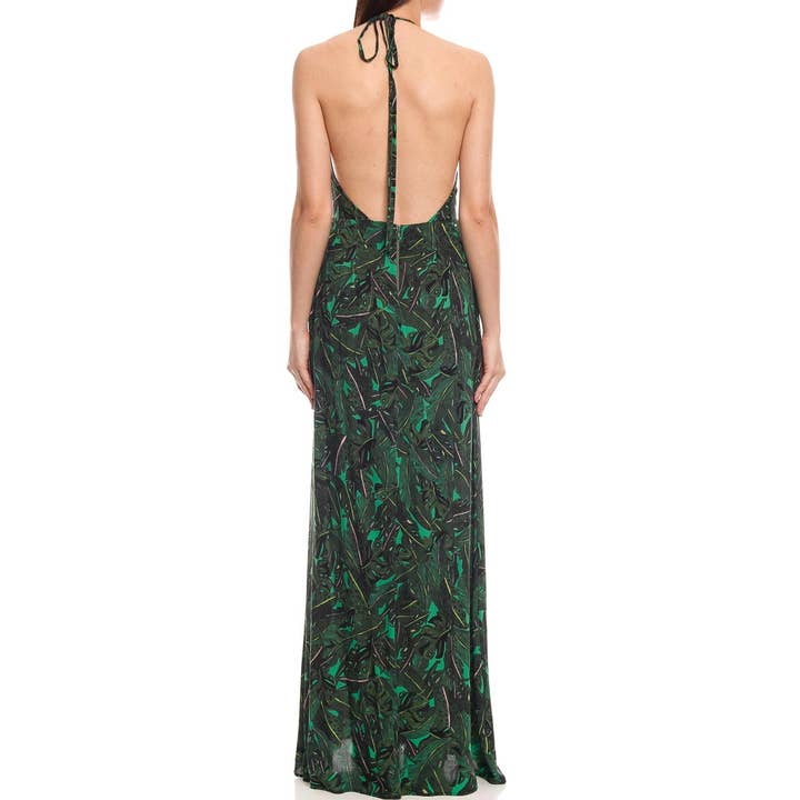Leaf Print grimma Maxi klänning för wholesale av Shop Couture Co.