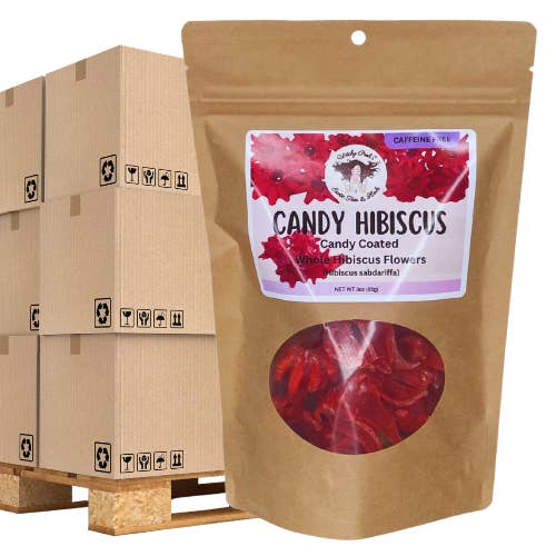 Witchy Pooh's Exotic Teas & Herbs - Wholesale Fruit Snacks - Witchy Pooh's Candy Hibiscus - Candy Coated Whole Hibiscus5