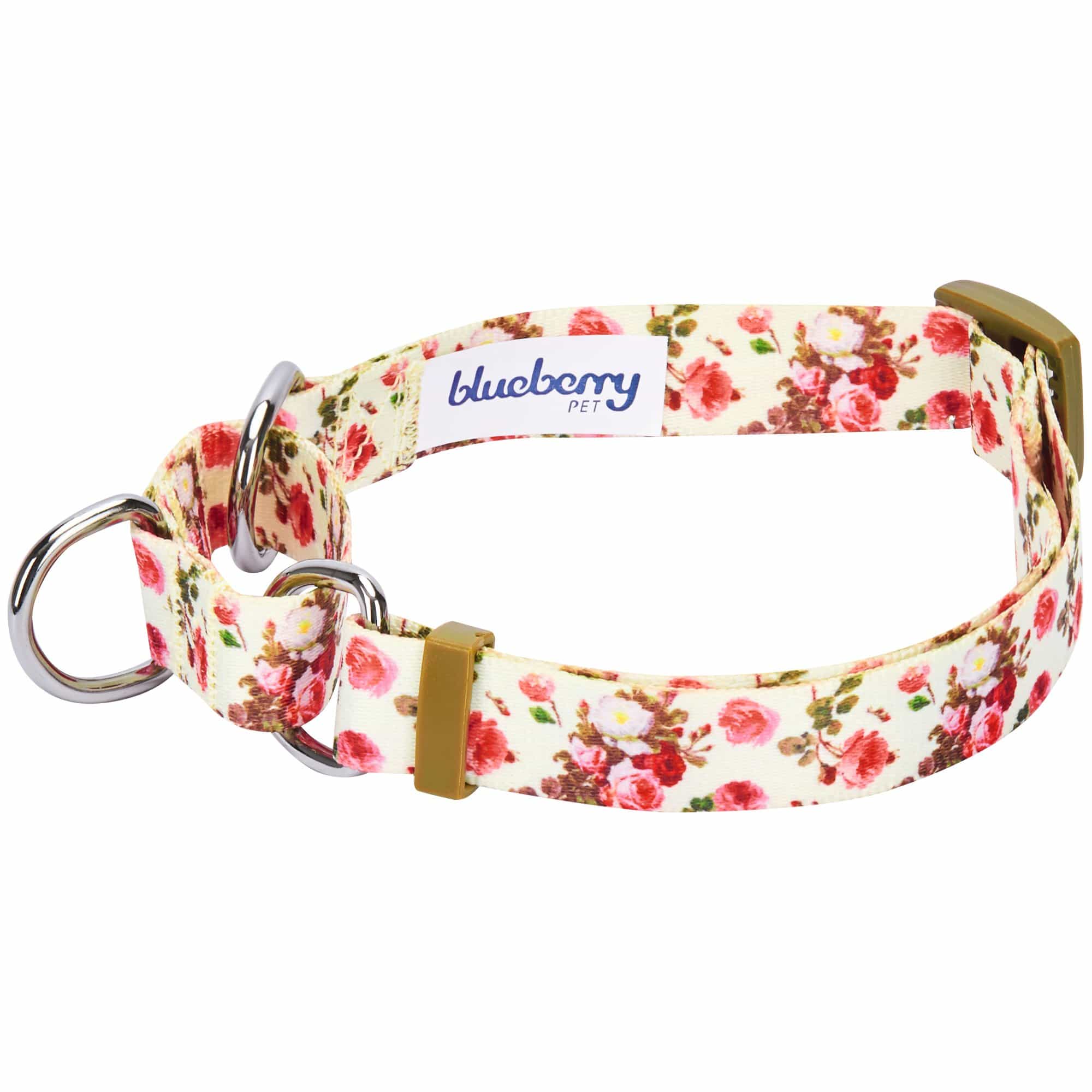 Blueberry Pet - Wholesale Pet Collar - Dog - Petal Paws Floral Martingale Safety Training Dog Collar1
