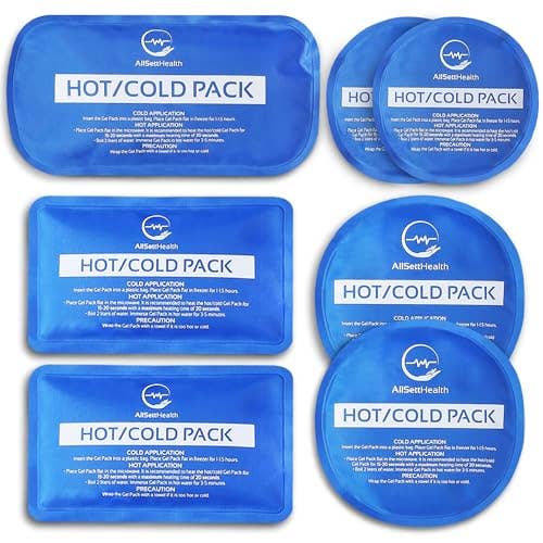 Reusable Ice Packs, Convenient Hot and Cold Ice Packs ,7pcs for wholesale by AllSett Health