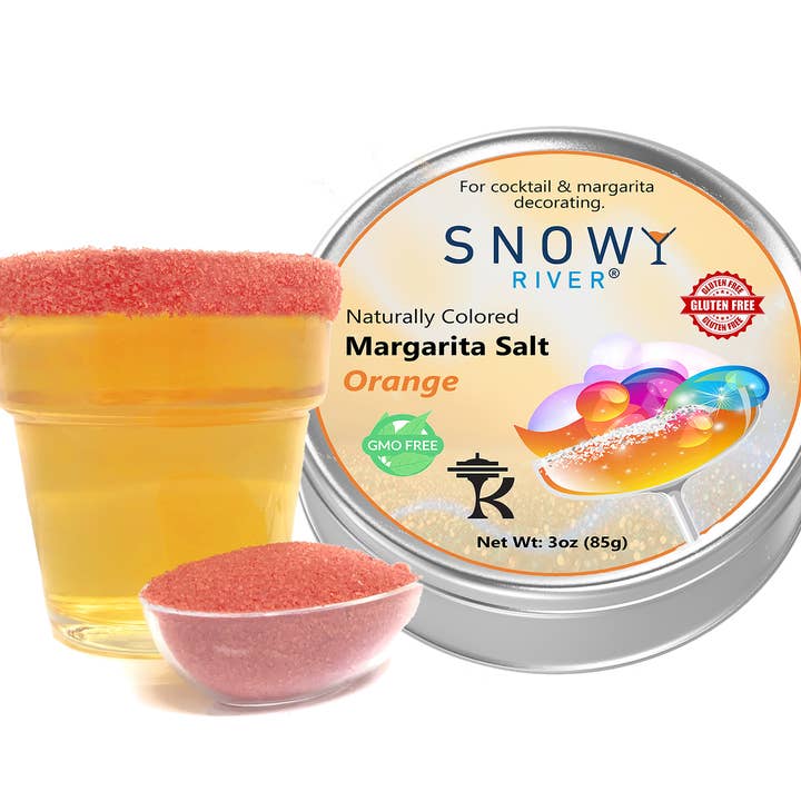 Snowy River Orange Cocktail Salt (1x3z Gift Tin) for wholesale by Ultimate Baker