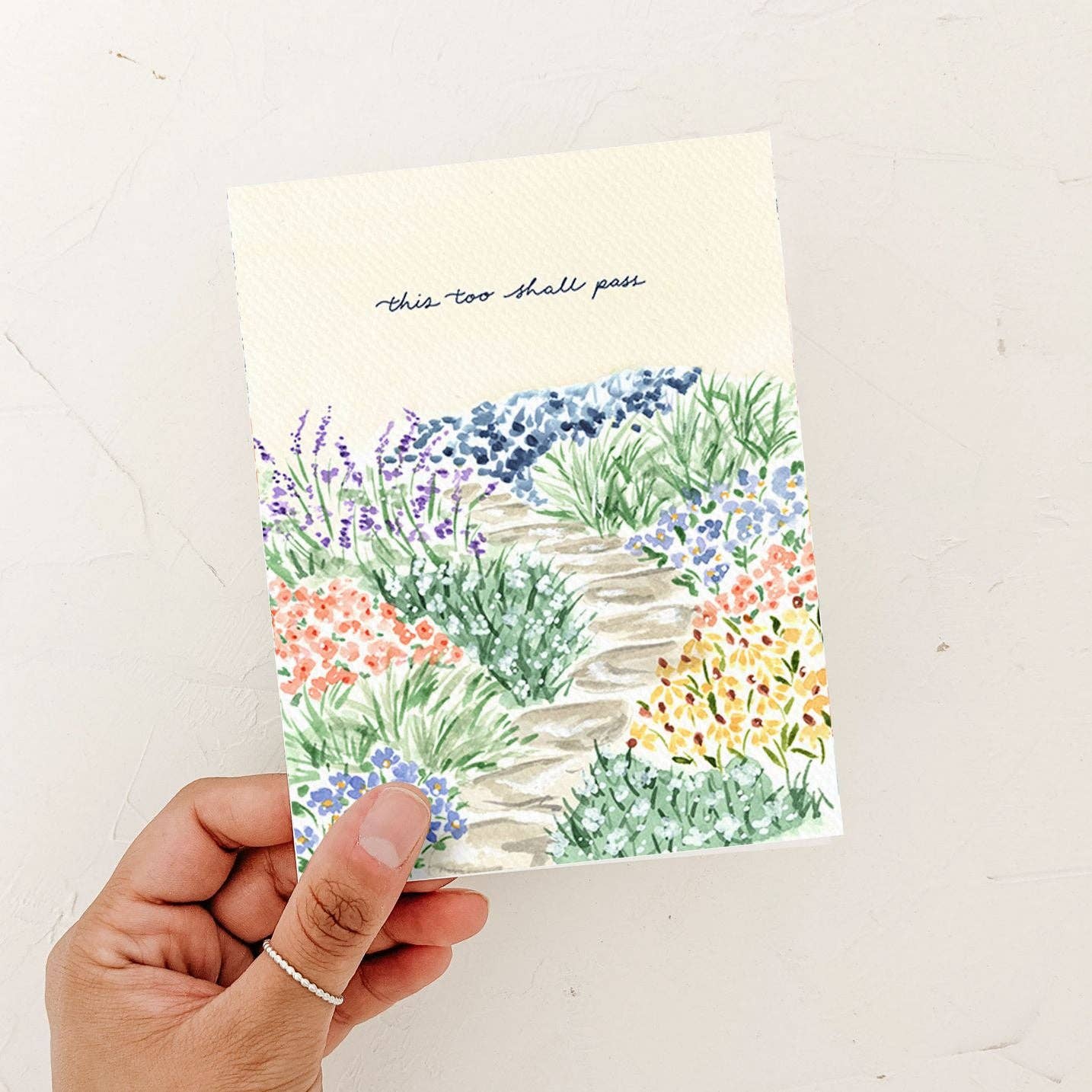 Almeida Illustrations - Wholesale Sympathy Card - This Too Shall Pass Card | Sympathy Condolence Card4