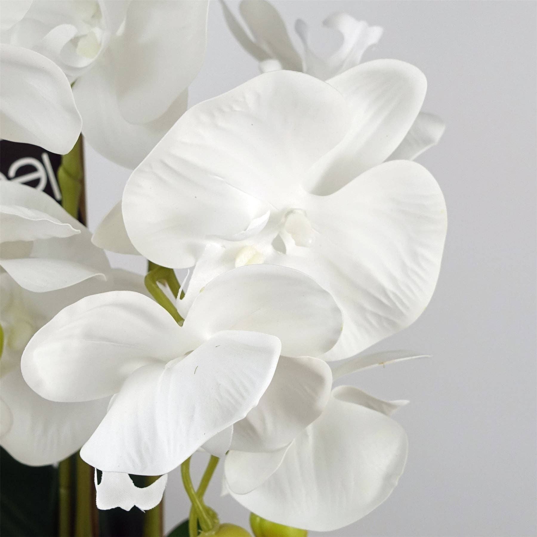 Leaf Design UK LTD - Wholesale Artificial Flowers - Pure White Orchid Ceramic Bubble Planter1