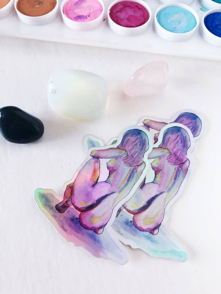Autocollant holographique LUSH pour la vente par Darling and Demure