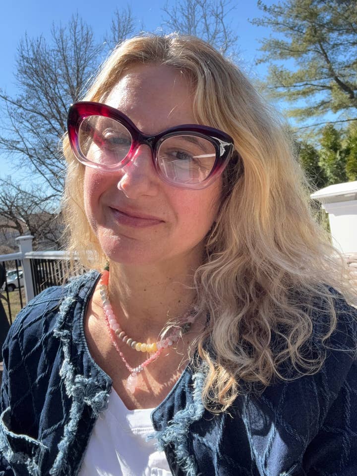 Rose Quartz Fishy Beaded Necklace and Pastel Beaded Santorini Necklace (sold individually) for wholesale by Little Luxe Charm Co.