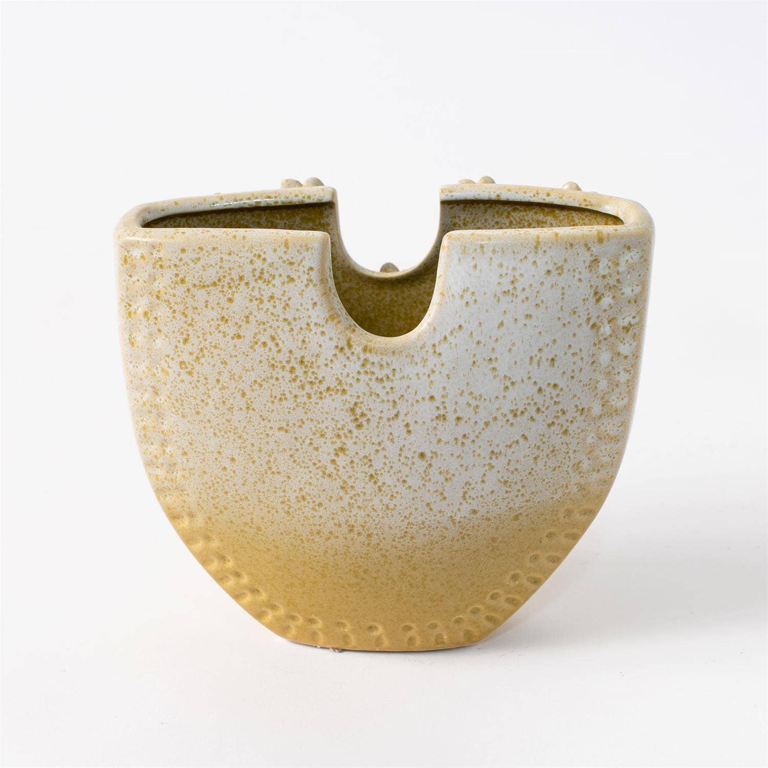 Audrey's Home & Gift – Vaso por atacado – Vaso de Grés com Borboleta e Flores Aplicadas (Pk/02)5