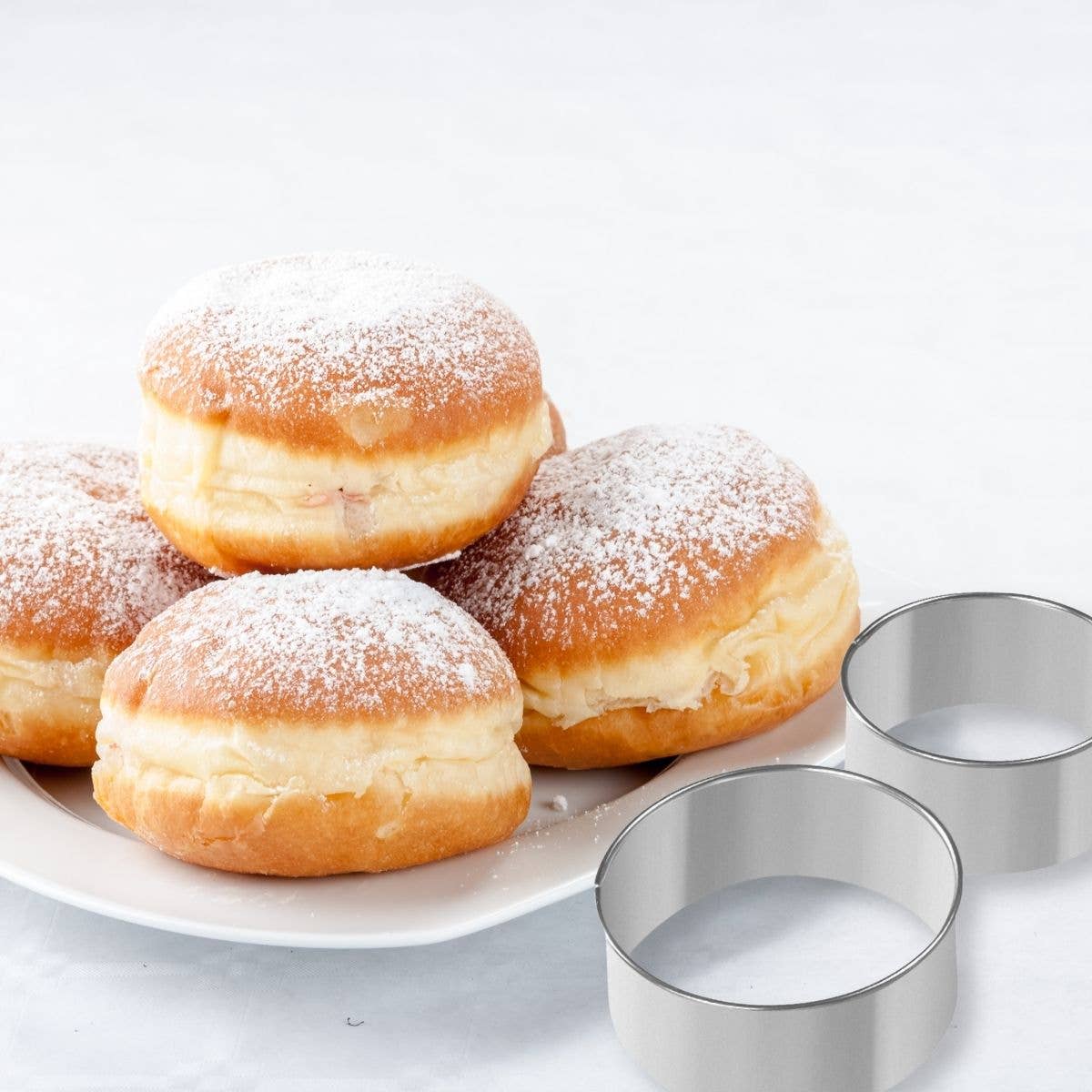 Zenker - Wholesale Kitchen Tool/Gadget - Set of 2 Zenker stainless steel round donut cutters1