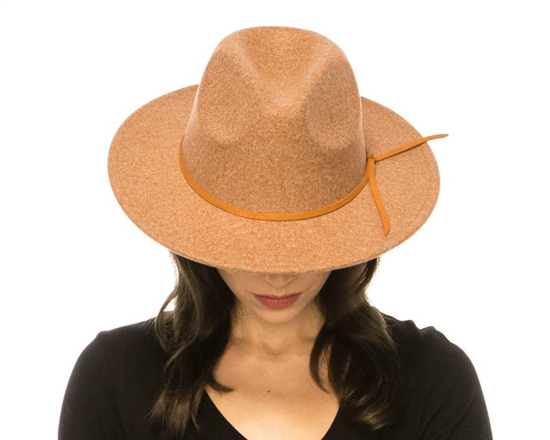 DNMC – wholesale Fedora – Women’s – Marled Vegan Felt Fedora Hat - 7 Colors!7
