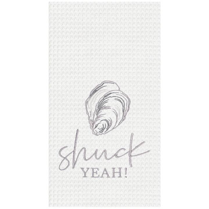 Coastal Shuck Yeah Kitchen Towel for wholesale by C&F Home