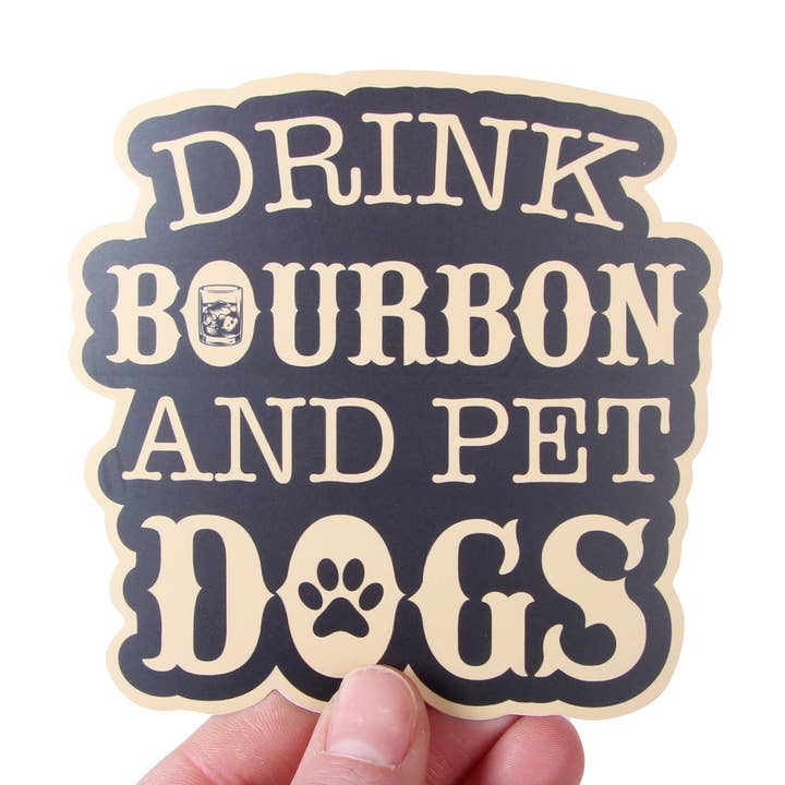 Pegatina Bebe Bourbon y perros de compañía para venta al por mayor de Barrel Down South