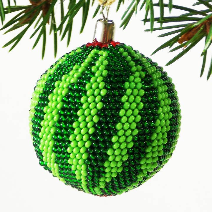 Adorno navideño de sandía verde, decoración de frutas vegetarianas, barbacoa de picnic para venta al por mayor de Ninolia