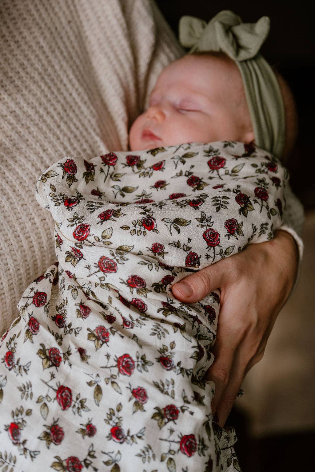 January Jane Shop - Wholesale Swaddle - Baby - Roses Blooming Swaddle9