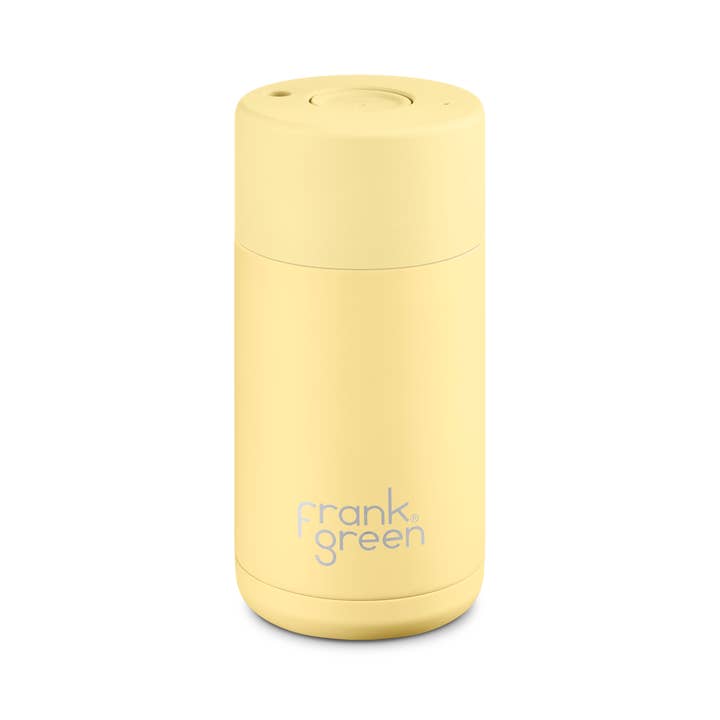 frank green – wholesale Insulated mug/tumbler – 12oz/355ml Reusable Cup Buttermilk with Push Button Lid
