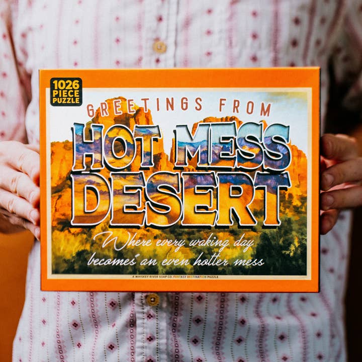 Salutations du désert de Hot Mess | Funny Puzzle pour la vente par Whiskey River Soap Co.