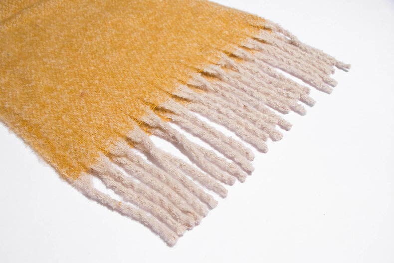 Dipped Shop - Wholesale Scarf - Women's - Solid Color Simple Tessel Scrves DPKS122011