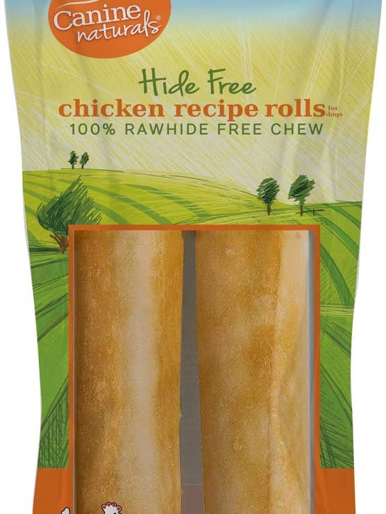 Hide Free Chicken Large 7” Roll for wholesale by Canine Naturals