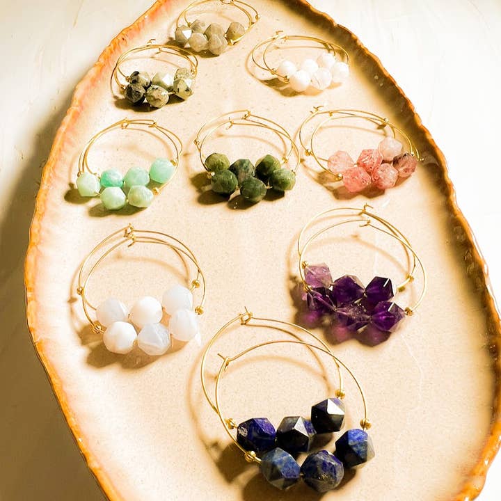 Abacus Hoop Earring for wholesale by Santore Jewelry Company