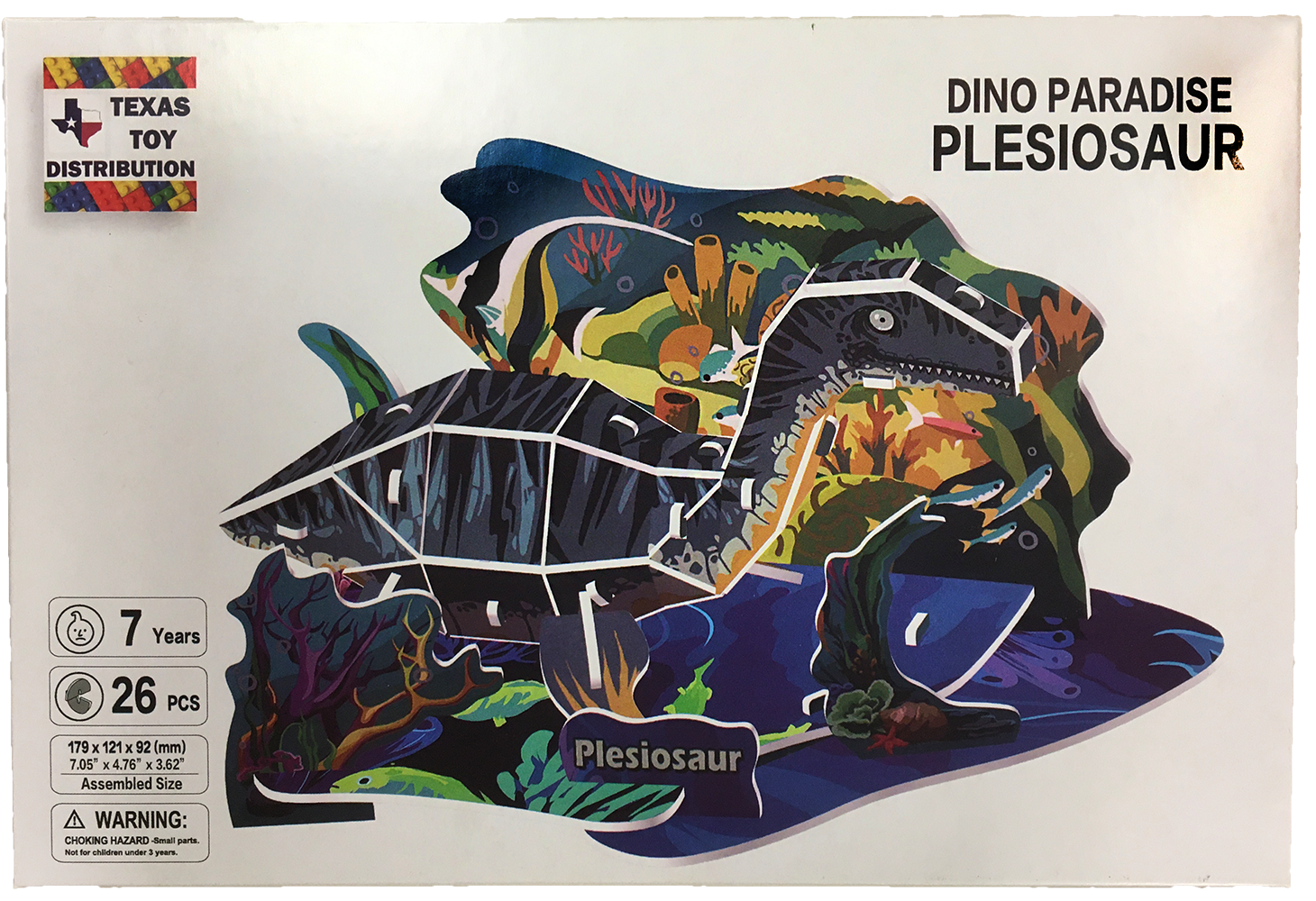 Texas Toy Distribution - Wholesale Puzzle - Kids - Dinosaur 3D Puzzles EPS Foam Puzzle Sets, Six Types4