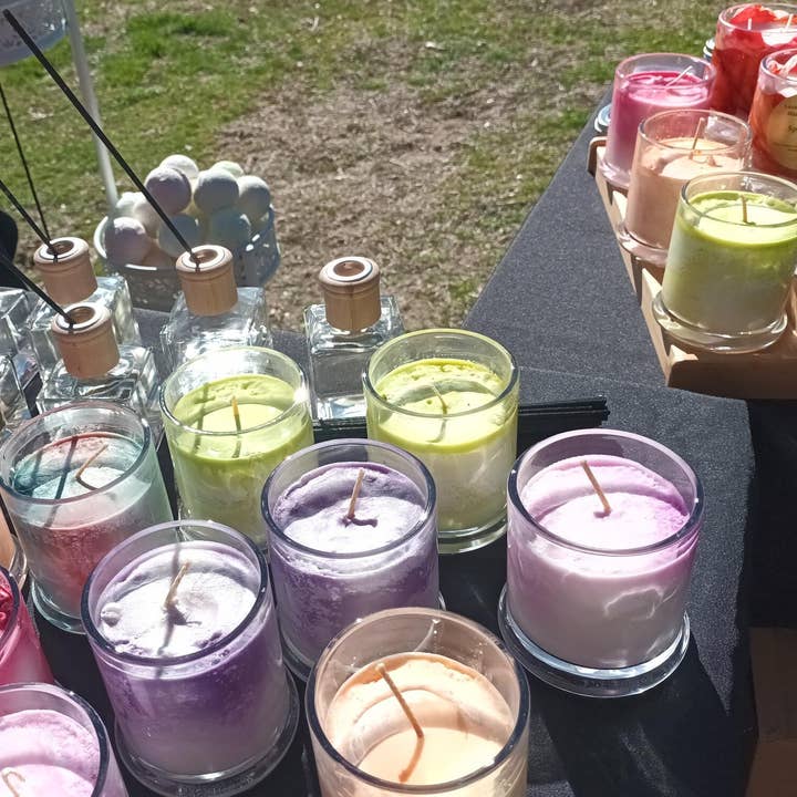 Bougies parfumées, bougie pour végétalien, bougie faite maison pour la vente par Lavender Bubbles
