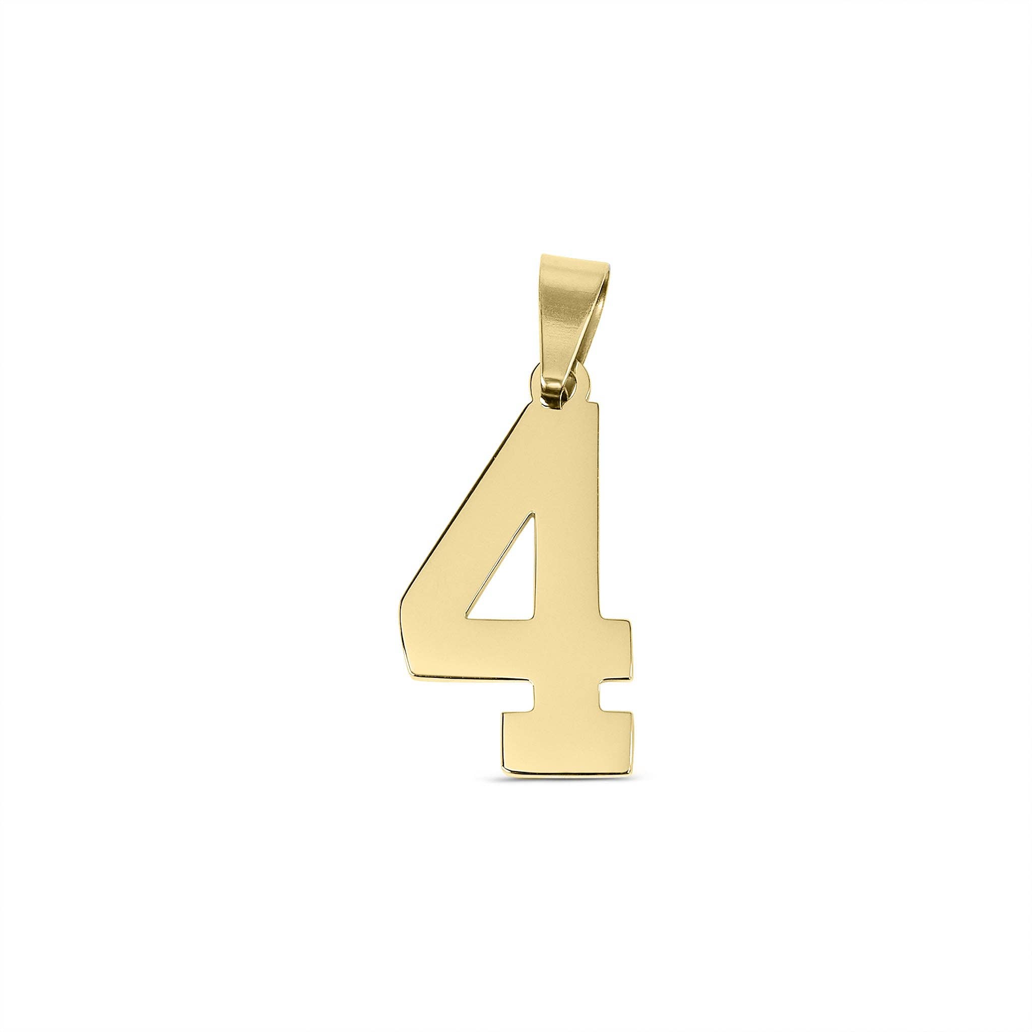 WJW – wholesale Individual charm/pendant – 18K Gold Sport Number Pendant4