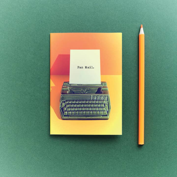 Ornament Art – wholesale Love card – Type Writer Fan Mail message Greetings Card2